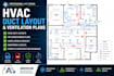 design hvac duct layout, ventilation and air conditioning plans