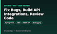 fix backend bugs and review your java or node code fast