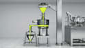 create a 3d asrs automated warehouse and micro fulfilment animation