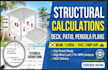 do structural calculation deck, patio or pergola structural plan miami florida