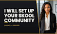 setup skool online community skool course creation community manager for coaches