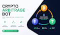 build crypto arbitrage bot, triangular arbitrage bot, and dex trading bot