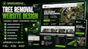 design tree care, stump grinding, tree removal, arborist and landscaping website