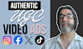 be your male content creator for video ads
