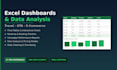 create excel dashboards reports and data analysis for travel and ecommerce