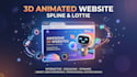do 3d animated website spline and lotte animation website