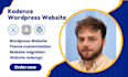 design kadence wordpress website using gutenberg and kadence blocks