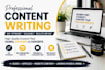 write SEO articles and blog posts