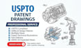 draw uspto patent drawing, illustration or utility design and technical drawing