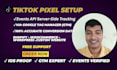 set up tiktok pixel and events API server side tracking via GTM