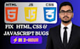 fix javascript errors and CSS layout bugs today
