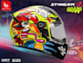 create high quality stickers biker helmet logo