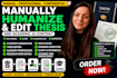 manually humanize and edit thesis and academic ai content