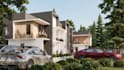 do photorealistic exterior render from your archicad plan using twinmotion