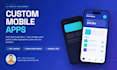 develop a custom mobile app for ios and android with flutter