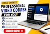 online course video creation course upload elearning course video for coaches