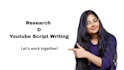 do scriptwriting for youtube channel