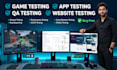 professionally test and review your steam game, QA testing, mobile game testing