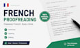 proofread and edit french texts professionally
