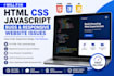 fix HTML CSS javascript bugs and resposive websites