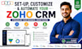 setup your zoho CRM, creator, and flow automations