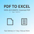 convert PDF to excel with 100 percent accurate data entry