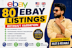 do ebay product listing and SEO optimization