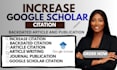 increase google scholar citation, write backdated and publish research articles