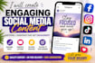 create engaging social media content and motivational posts