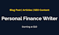 write engaging personal finance blog posts and articles