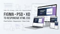 build a responsive custom website with HTML and CSS