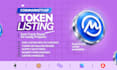 fast list your crypto token on coinmarketcap