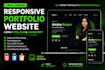 create a responsive portfolio website using html css and javascript