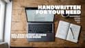 do a handwriting for your assignment