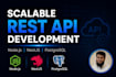 build a scalable rest API using nodejs nestjs and postgresql