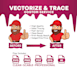 do vector trace, redraw, recreate and covert to vector files