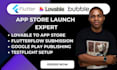 lovable flutter flutterflow app store google play store publishing submission