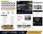 design wix wordpress squarespace website for foundation and concrete contractors