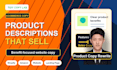 rewrite shopify product descriptions and website copy