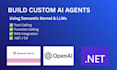build ai agents in dotnet using microsoft agent framework and azure open ai