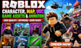 create roblox character, roblox developer, map, ugc, game assets and animation