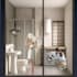 create an artistic interior design digital collage render