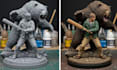 3d print and paint action figure model, 3d printing custom miniature tabletop