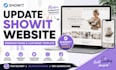 build custom showit website update showit website redesign responsive website