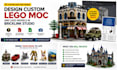 design custom lego moc and lego models in bricklink studio with PDF instructions