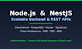 build a scalable nodejs and nestjs backend with rest apis