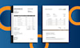 design editable invoice and letterhead in PDF and word files