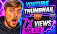 design high CTR youtube thumbnails