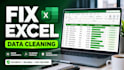 fix excel formulas, vlookup, data cleaning and dashboard