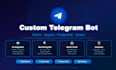 build a custom telegram bot in python for your business